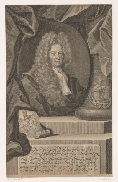 Portret van Gotthelf Friedrich von Schönberg