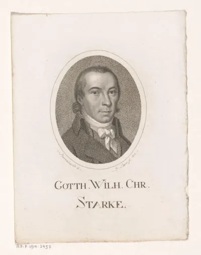 Portret van Gotthelf Wilhelm Christoph Starke