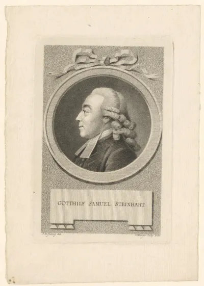 Portret van Gotthilf Samuel Steinbart