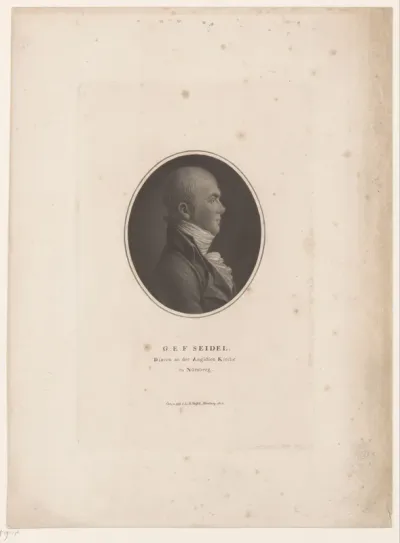 Portret van Gotthold Emanuel Friedrich Seidel