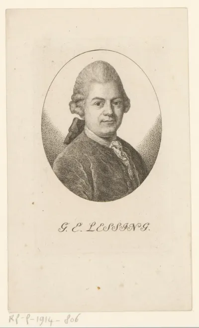 Portret van Gotthold Ephraim Lessins