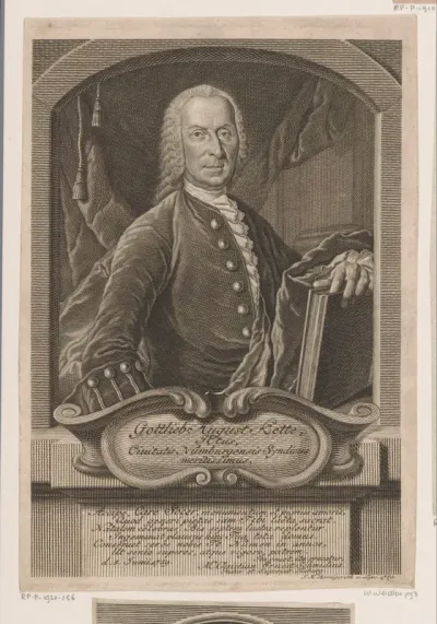 Portret van Gottlieb August Kette