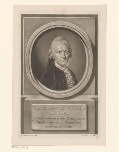 Portret van Gottlieb Christoph Harles