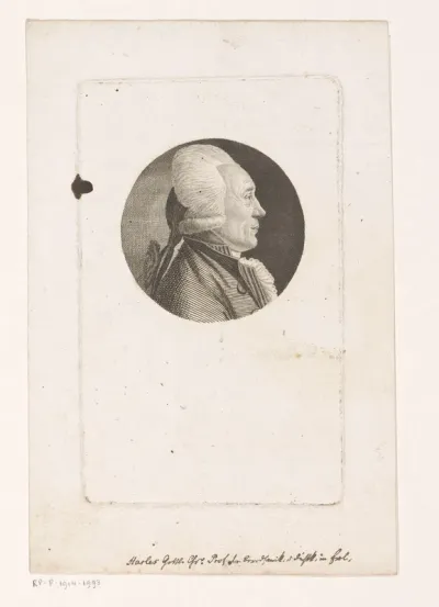 Portret van Gottlieb Christoph Harless