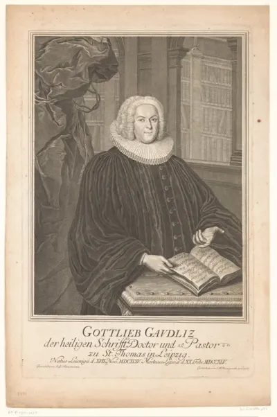 Portret van Gottlieb Gaudlitz