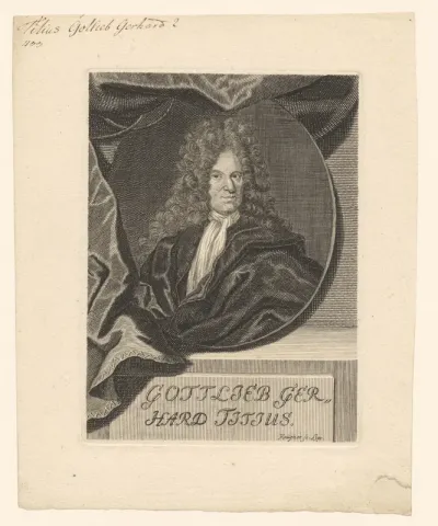 Portret van Gottlieb Gerhard Titius