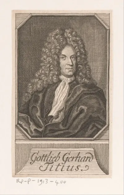 Portret van Gottlieb Gerhard Titius