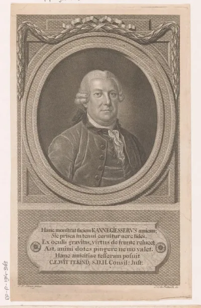 Portret van Gottlieb Heinrich Kannegiesser