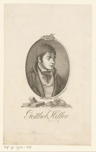 Portret van Gottlieb Hiller