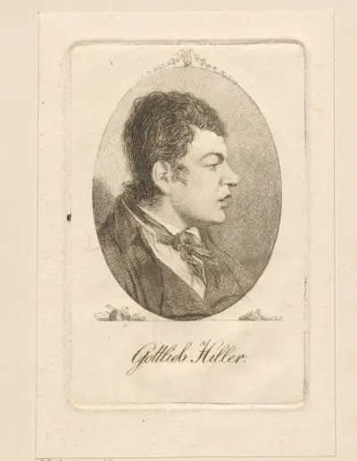 Portret van Gottlieb Hiller