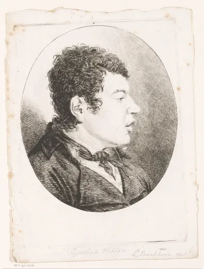 Portret van Gottlieb Hiller