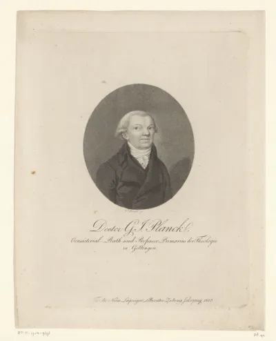 Portret van Gottlieb Jakob Planck
