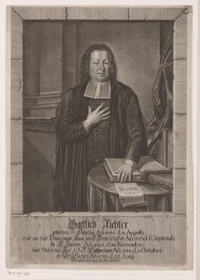 Portret van Gottlieb Richter