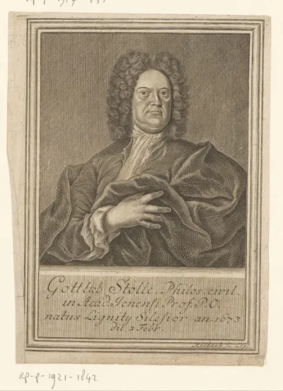 Portret van Gottlieb Stolle