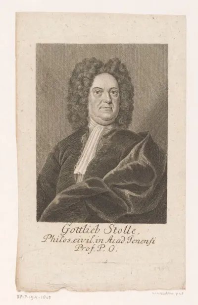 Portret van Gottlieb Stolle