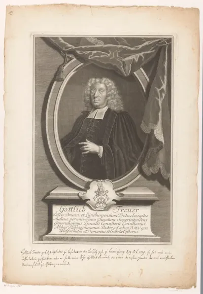 Portret van Gottlieb Treuer