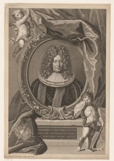 Portret van Gottlieb Volckamer von Kirchensittenbach