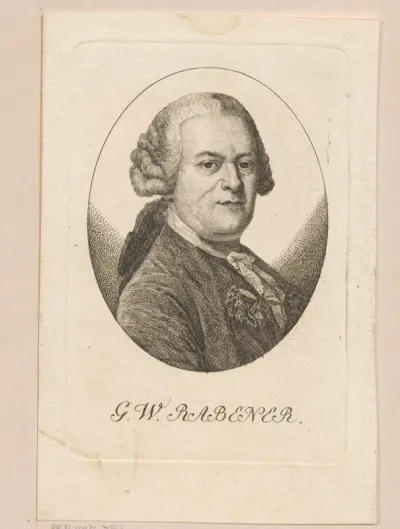 Portret van Gottlieb Wilhelm Rabemar