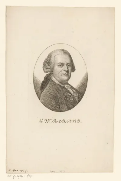Portret van Gottlieb Wilhelm Rabener