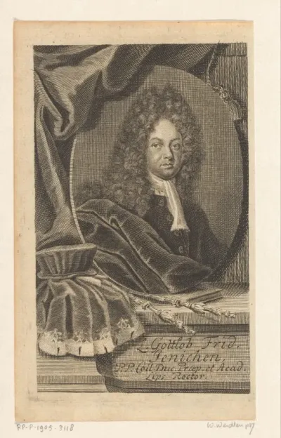 Portret van Gottlob Friedrich Jenichen