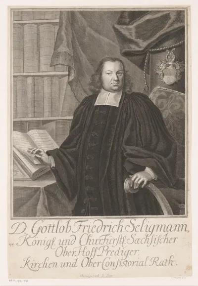 Portret van Gottlob Friedrich Seligmann