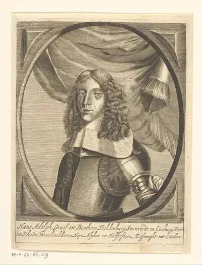 Portret van graaf Hans Adolf van Bentheim-Tecklenburg