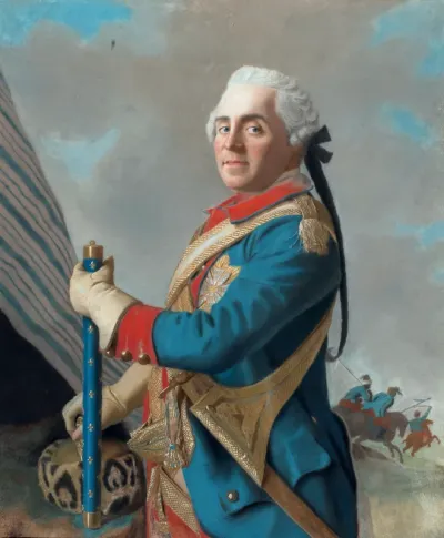 Portret van graaf Herman Maurits van Saksen (1696-1750), maarschalk van Frankrijk