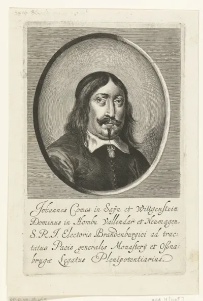 Portret van graaf Johan van Sayn-Wittgenstein