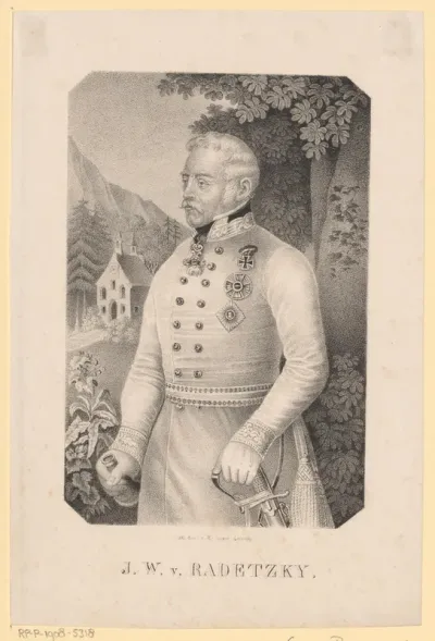 Portret van graaf Josef Wenzel Radetzky von Radetz
