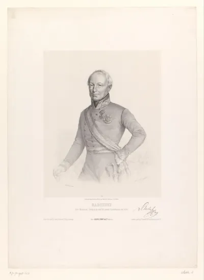 Portret van graaf Joseph Wenzel Radetzky von Radetz