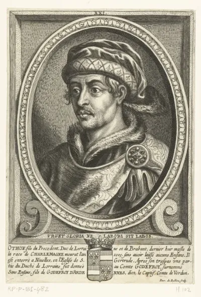 Portret van graaf Otto von Verdun graaf van Lorraine