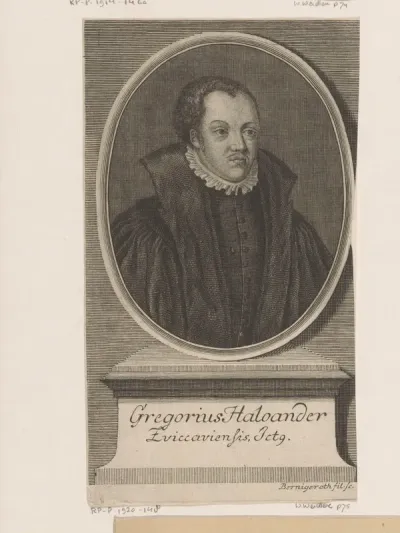Portret van Gregor Haloander