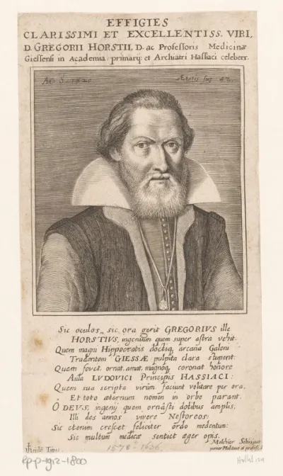 Portret van Gregor Horst op 42-jarige leeftijd