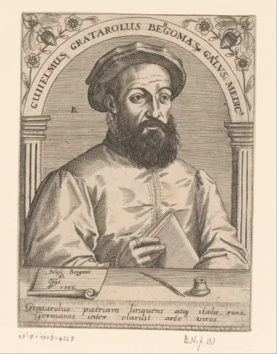 Portret van Guglielmo Gratarolo