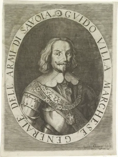 Portret van Guido Villa, markies en generaal van Savoye