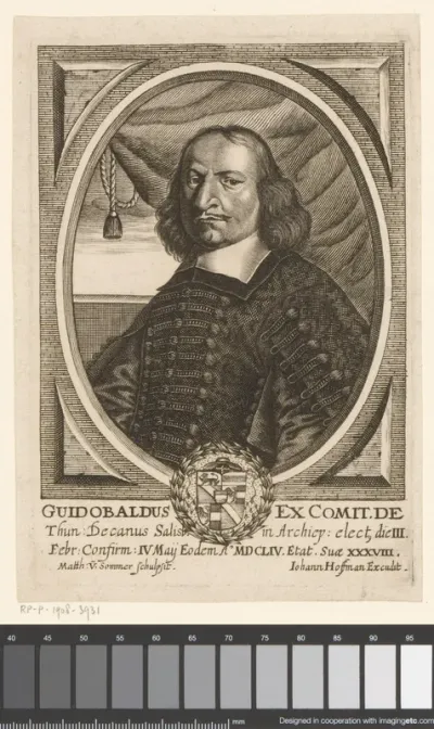 Portret van Guidobald von Thun und Hohenstein