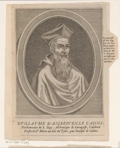 Portret van Guillaume d'Aigrefeuille l'Ancien