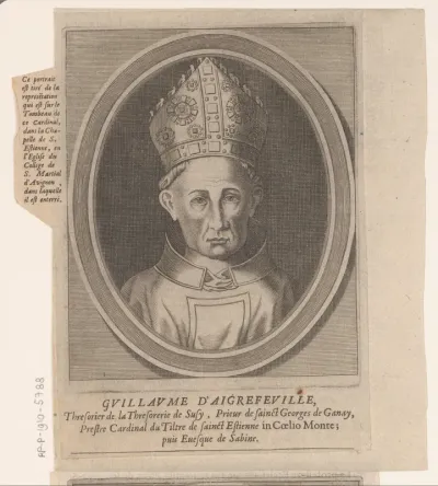 Portret van Guillaume d'Aigrefeuille le Jeune