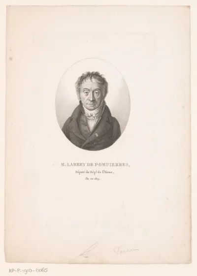 Portret van Guillaume-Xavier Labbey de Pompières