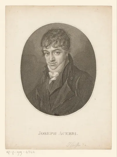 Portret van Guiseppe Acerbi