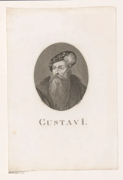 Portret van Gustaaf I, koning van Zweden