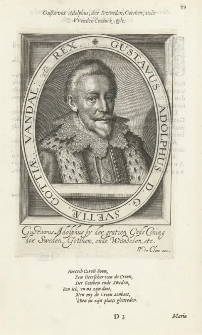 Portret van Gustaaf II Adolf, koning van Zweden