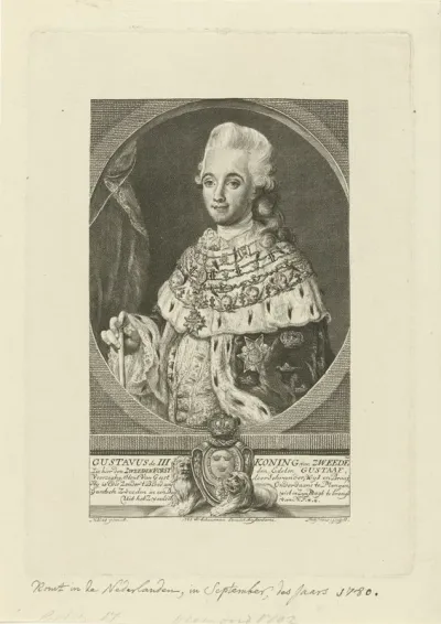 Portret van Gustaaf III, koning van Zweden
