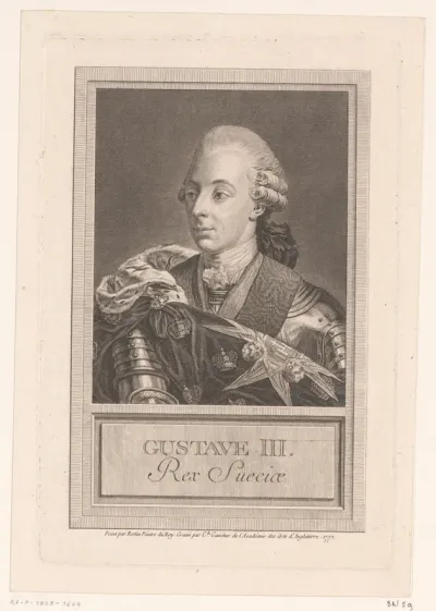 Portret van Gustaaf III van Zweden
