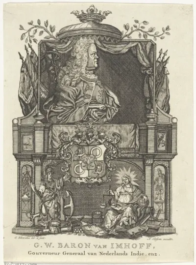 Portret van Gustaaf Willem (I) Baron van Imhoff