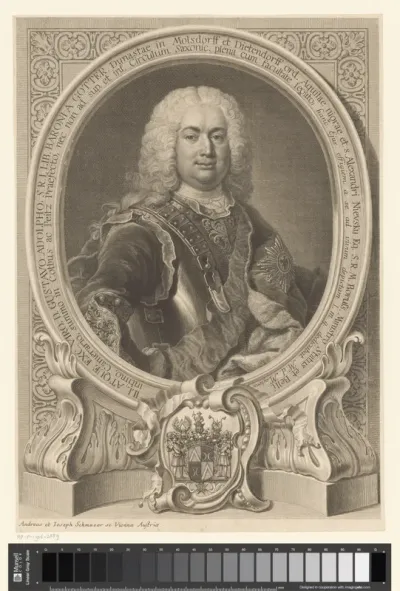 Portret van Gustav Adolph von Gotter
