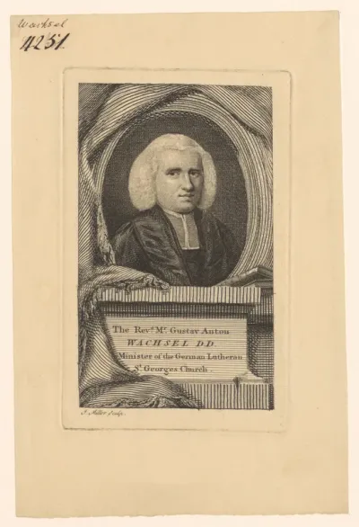 Portret van Gustav Anton Wachsel