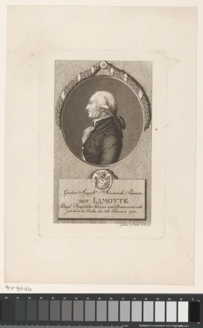 Portret van Gustav August Heinrich von Lamotte