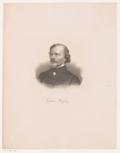 Portret van Gustav Freytag
