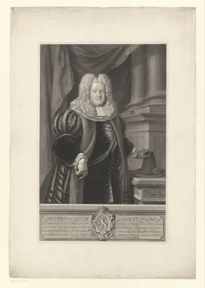 Portret van Gustav Georg Tetzel